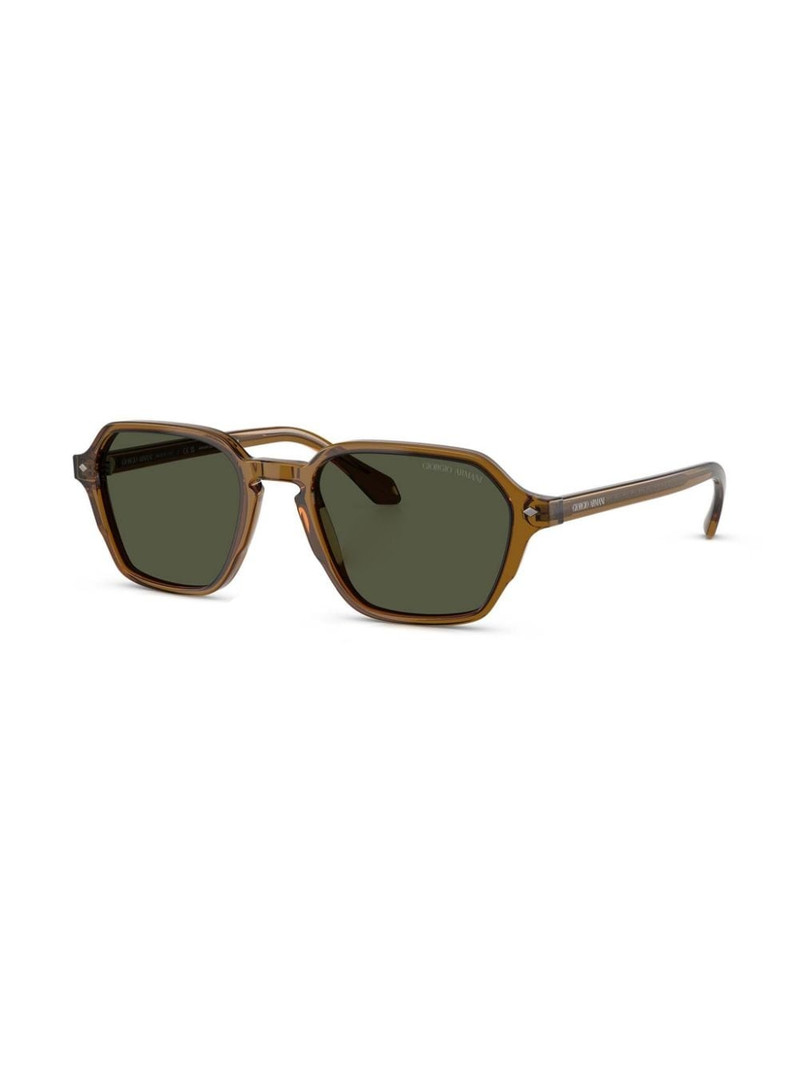 GIORGIO ARMANI rectangle-frame sunglasses outlook