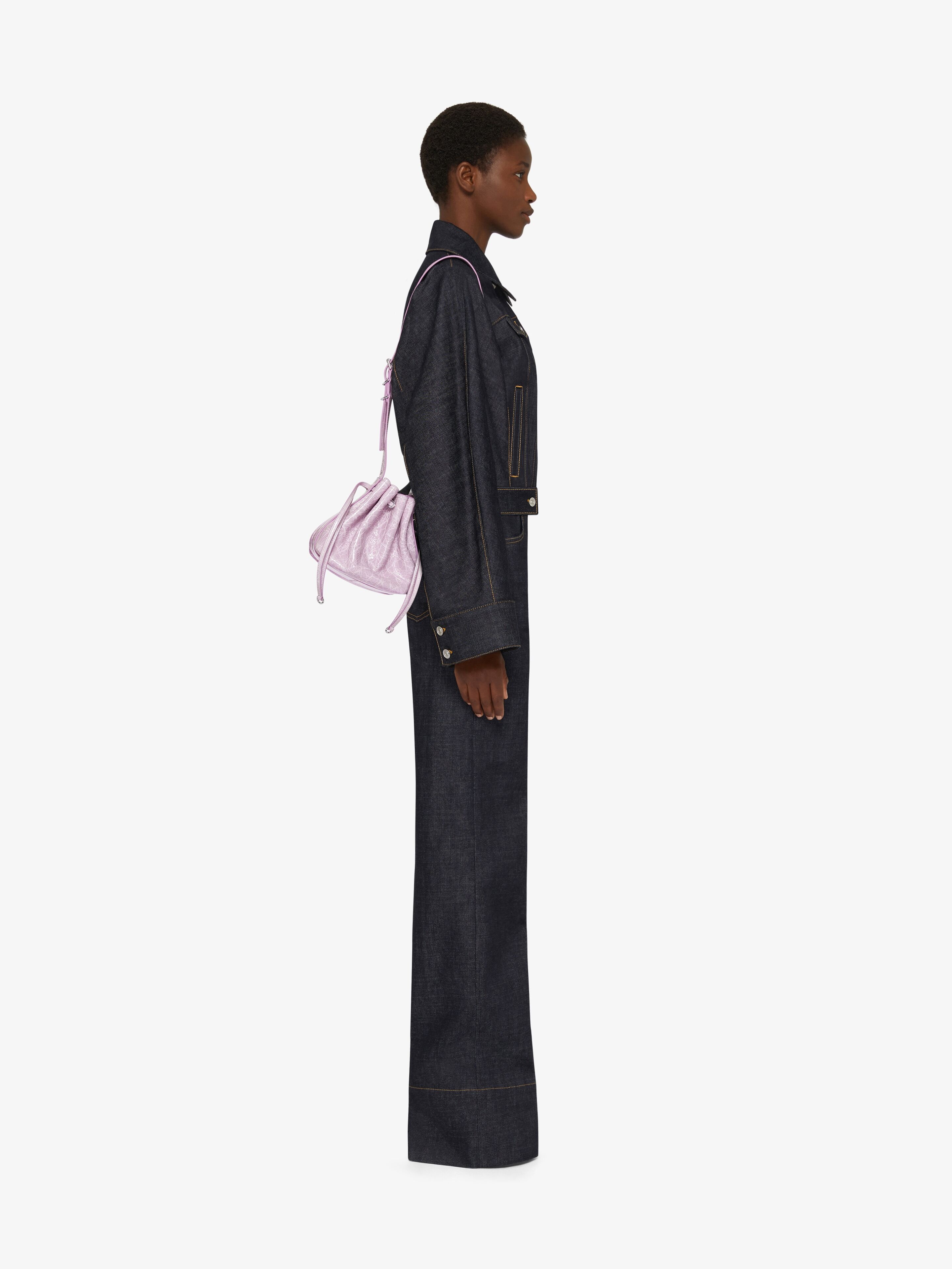 SMALL PUMPKIN BAG IN CRACKLED PATENT LEATHER - 2