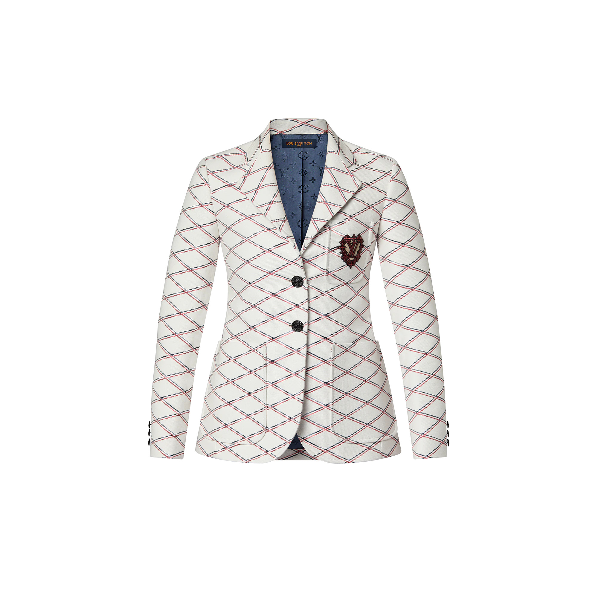 Tricolor Mallegate Preppy Blazer - 1