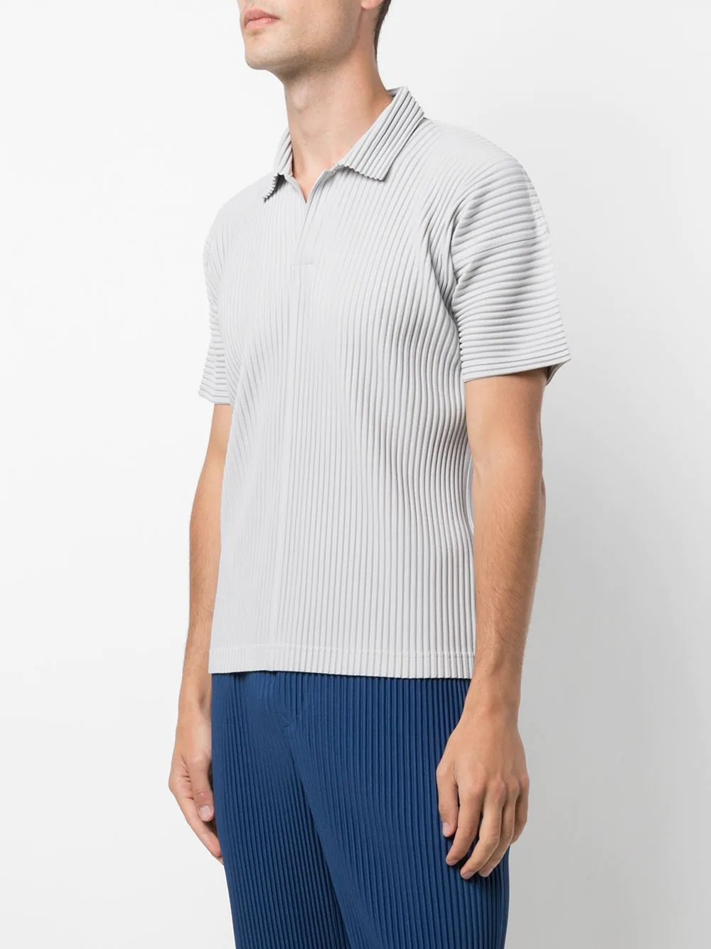 pleated polo shirt - 3