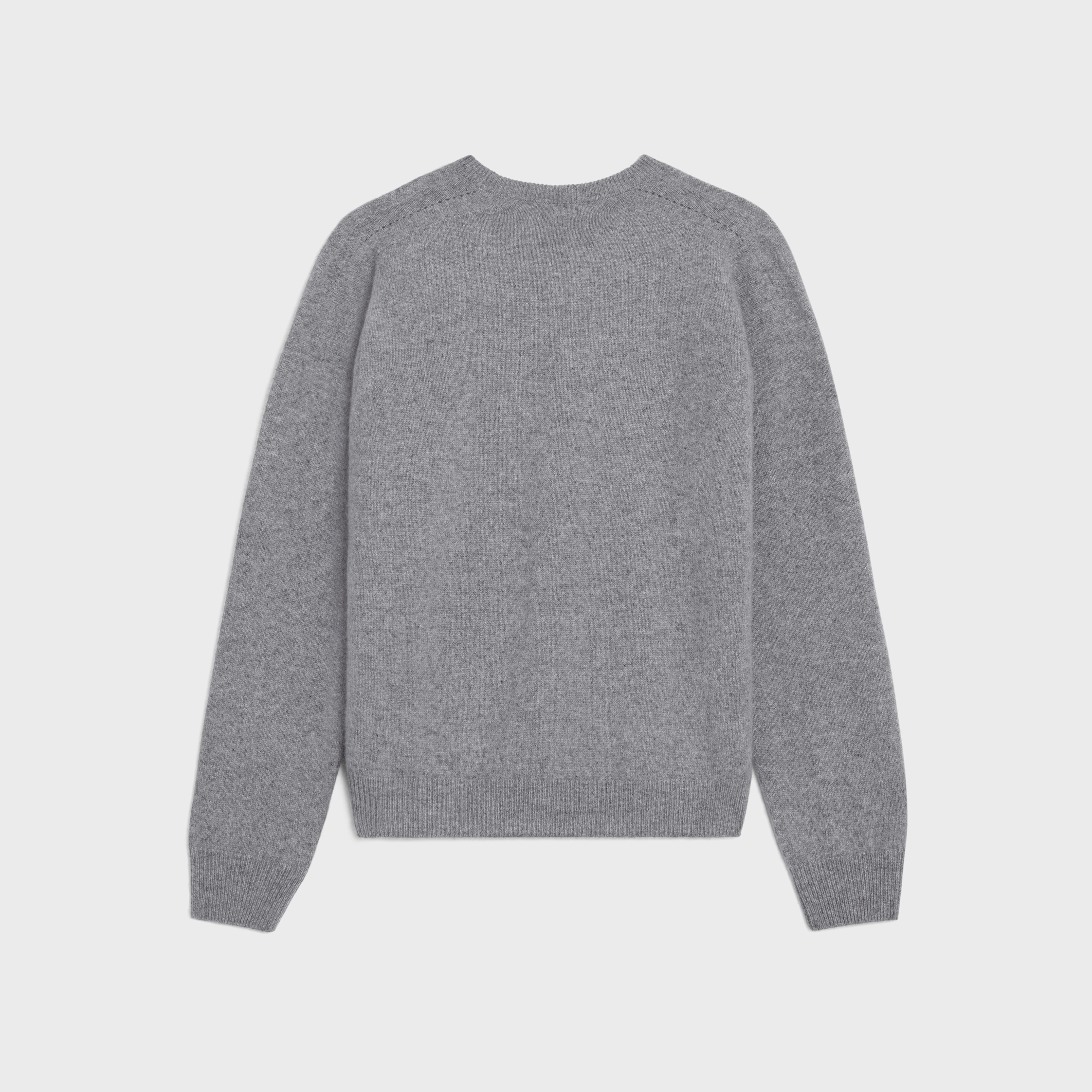 triomphe crew neck sweater in cashmere - 2