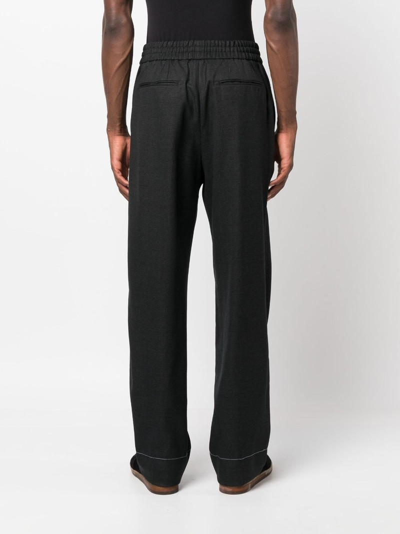 drawstring-waist wool trousers 4