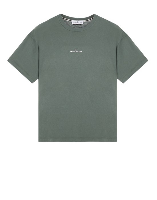 STONE  2RC89 'SCRATCHED PAINT ONE' PRINT Tシャツ Stone Island 2RC89 'SCRATCHED PAINT ONE' PRINT MUSK GREEN