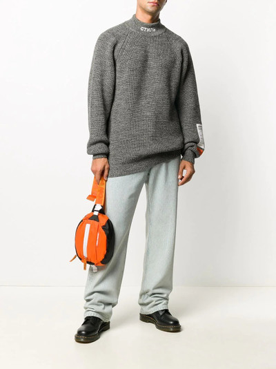 Heron Preston mock neck style jumper outlook