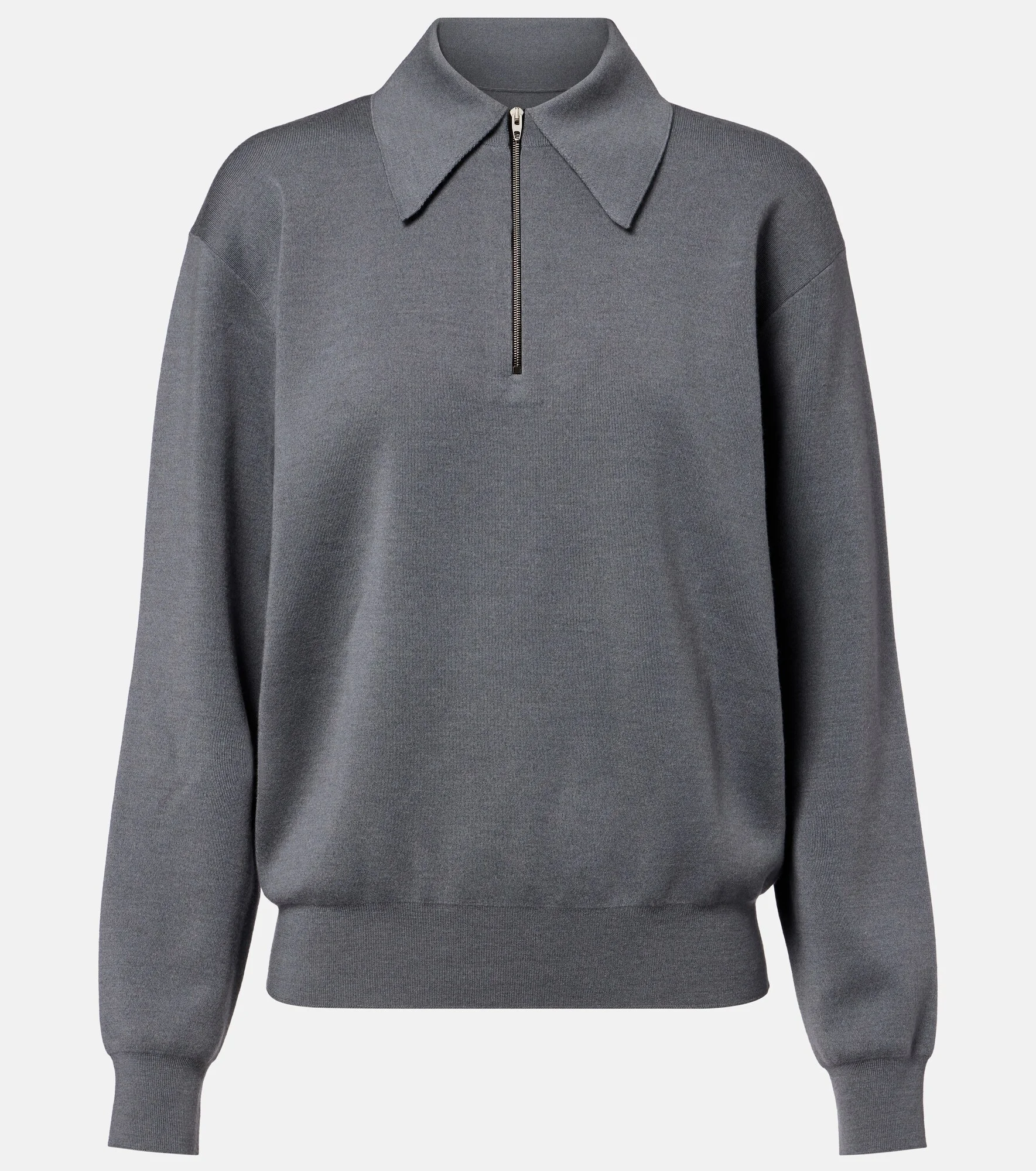 Wool polo sweater - 1