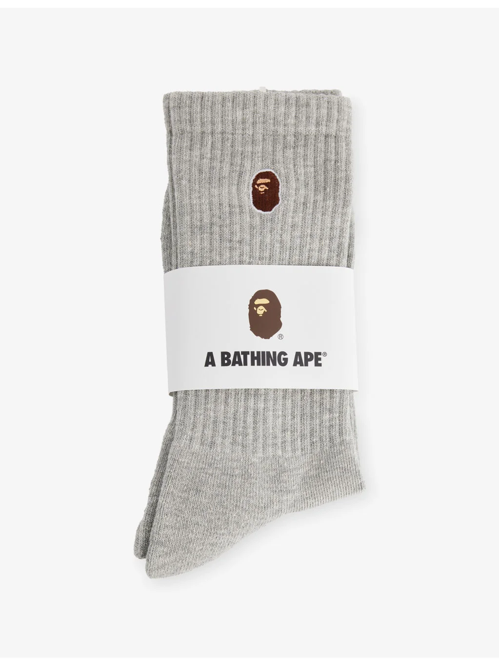 One Point Cotton-Blend Crew Socks - 1