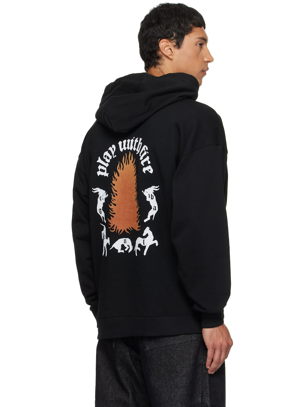 Black 'Play With Fire' Hoodie - 3