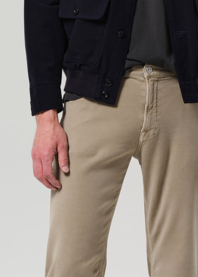 Adler Slim French Terry In Vintage Stone 7