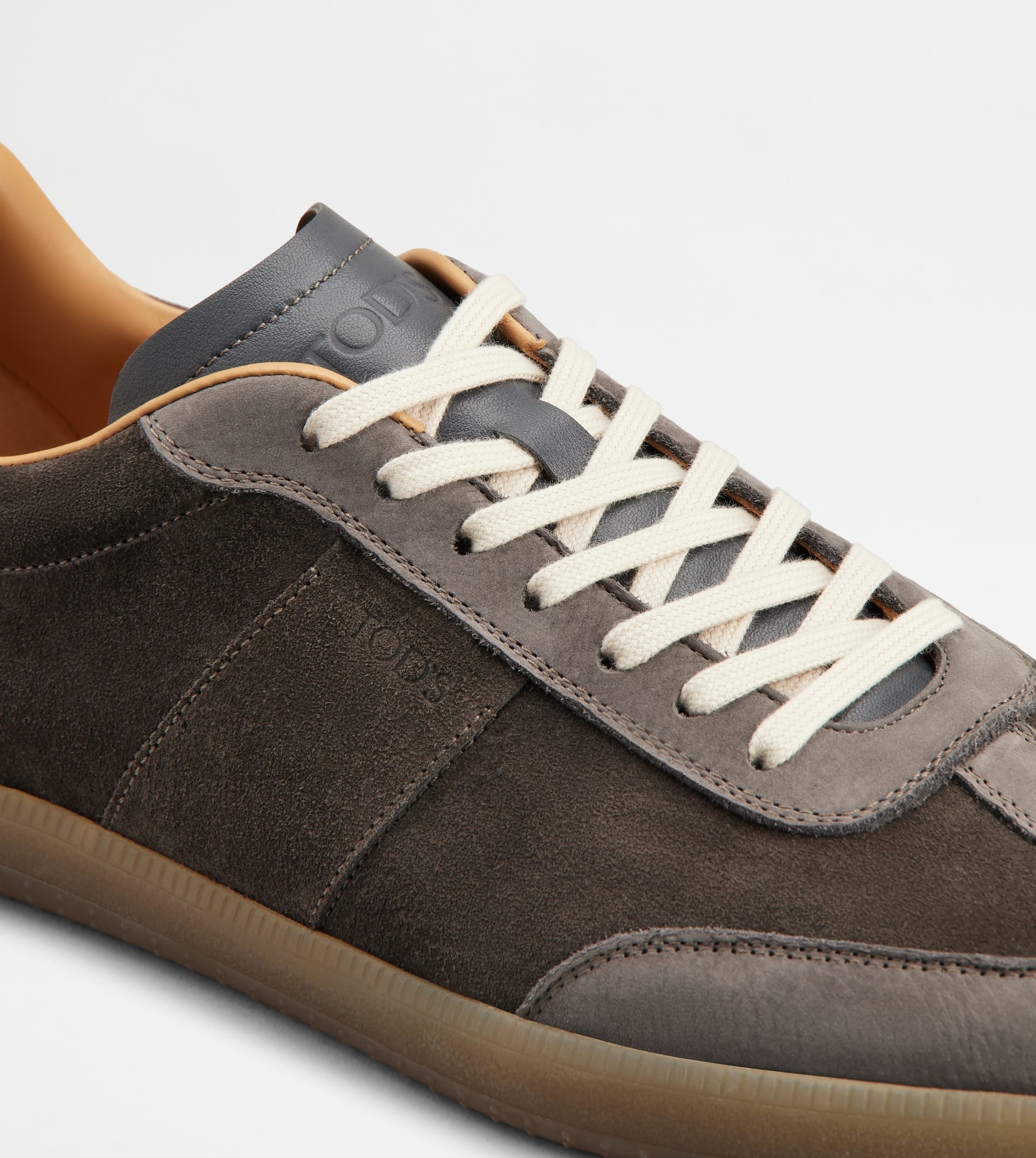 TOD'S TABS SNEAKERS IN NUBUCK - GREY, BROWN - 5