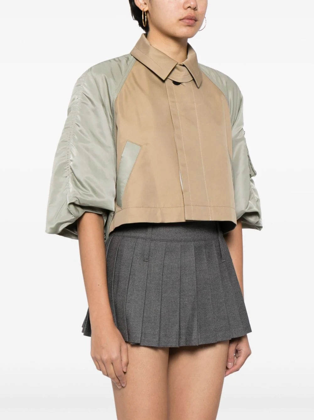 sacai Cotton Gabardine x Nylon Twill Jacket | club21