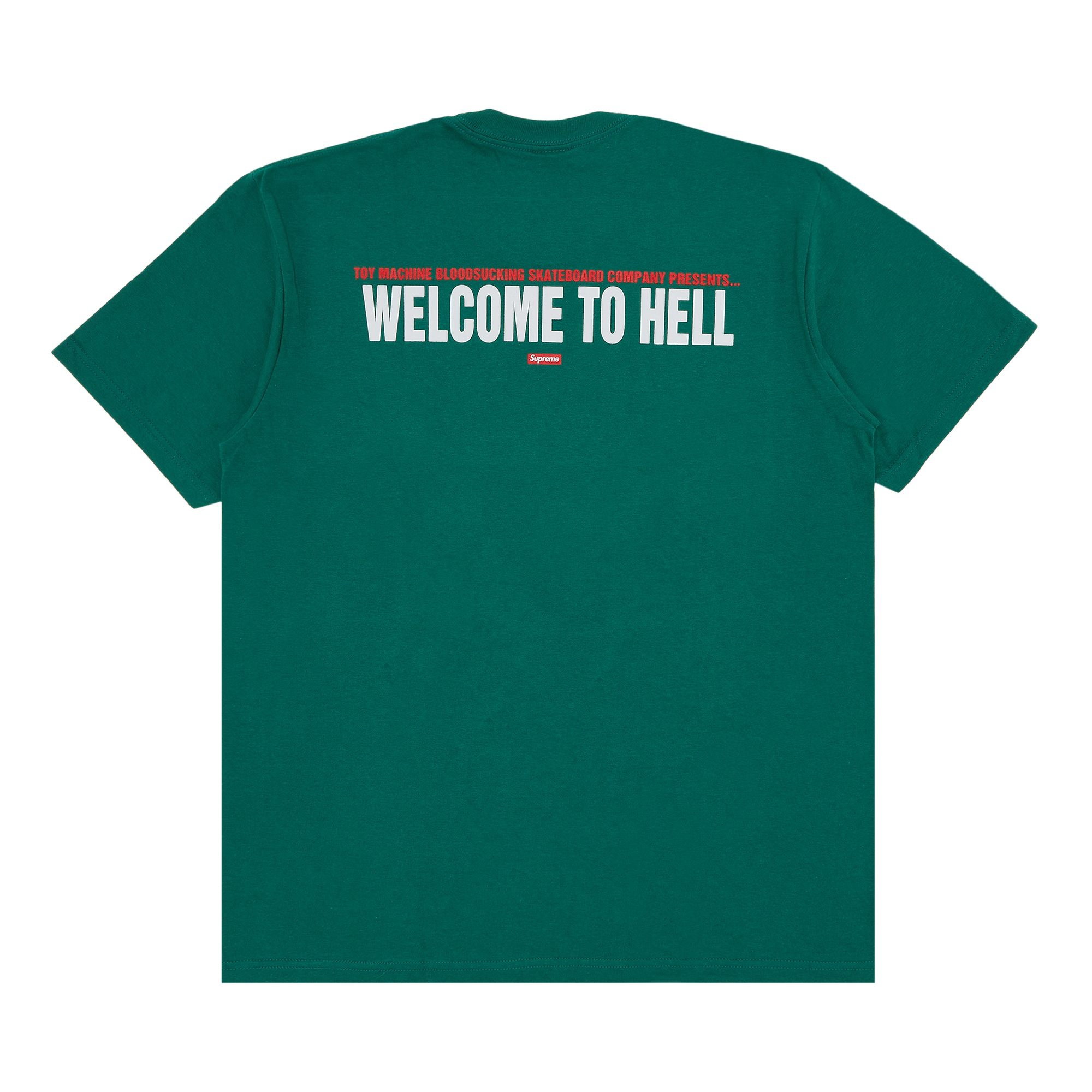 【Supreme x ToyMachine】Welcome To Hell T-Shirt★Light Pine Supreme Supreme x Toy Machine Welcome To Hell Tee 'Light