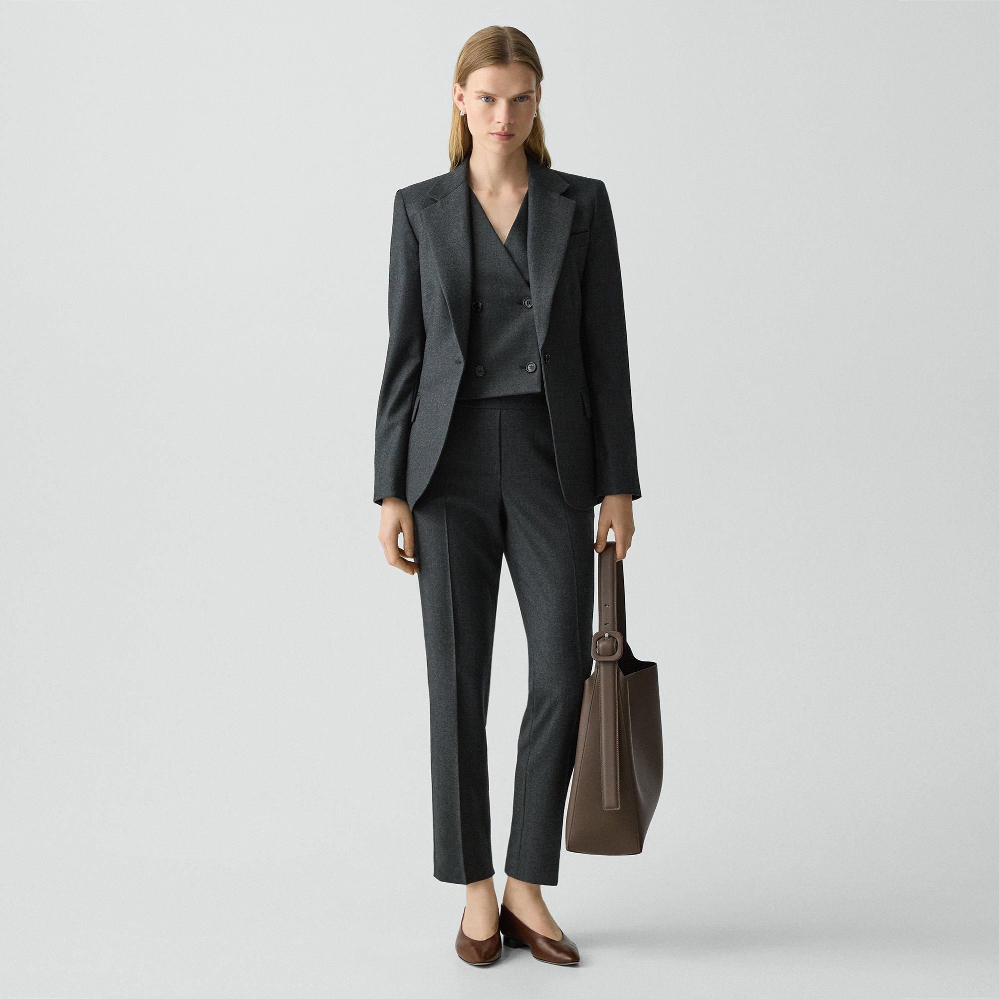 Lynnia Blazer in Sleek Flannel - 6