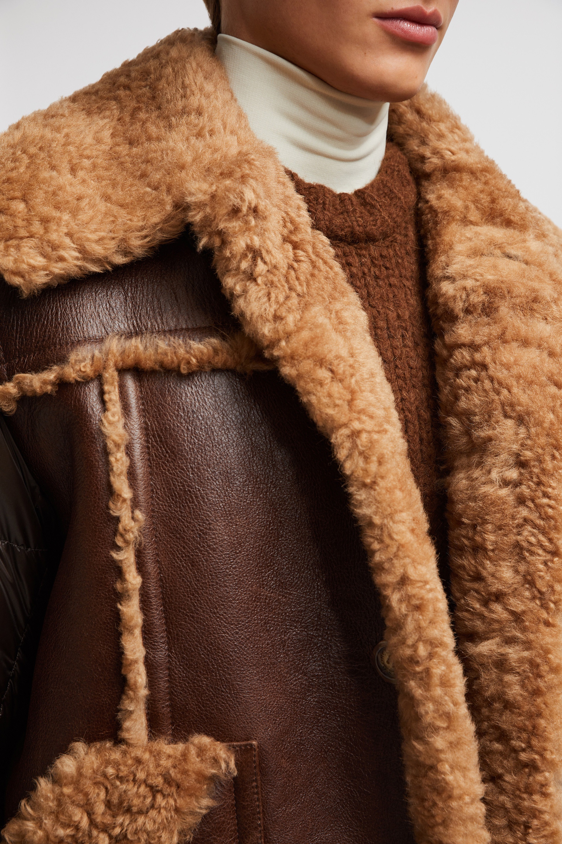 Elbrus Shearling Short Down Jacket - 6