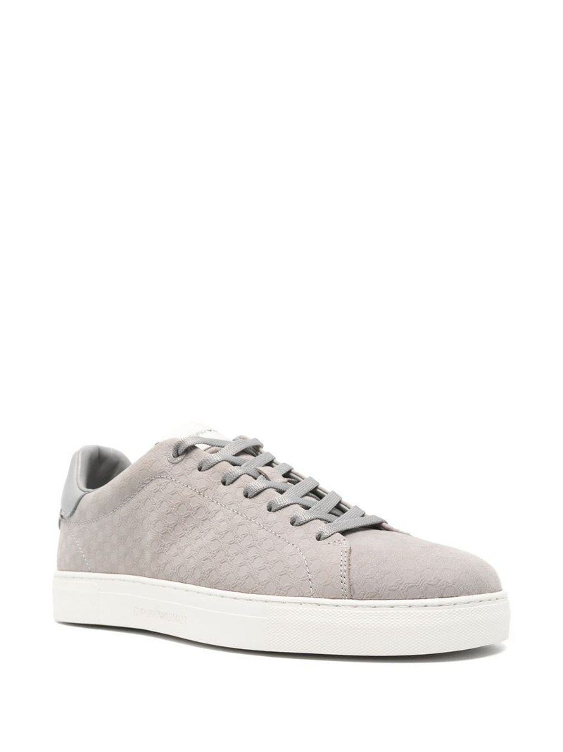 EMPORIO ARMANI monogram sneakers outlook