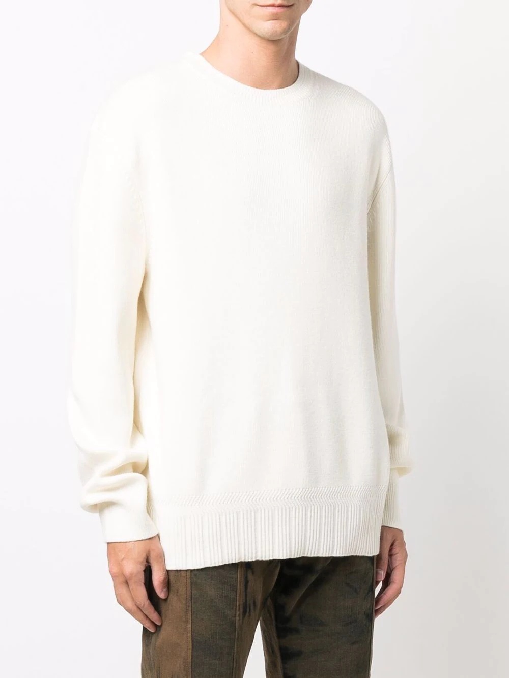 crew neck merino wool jumper - 3