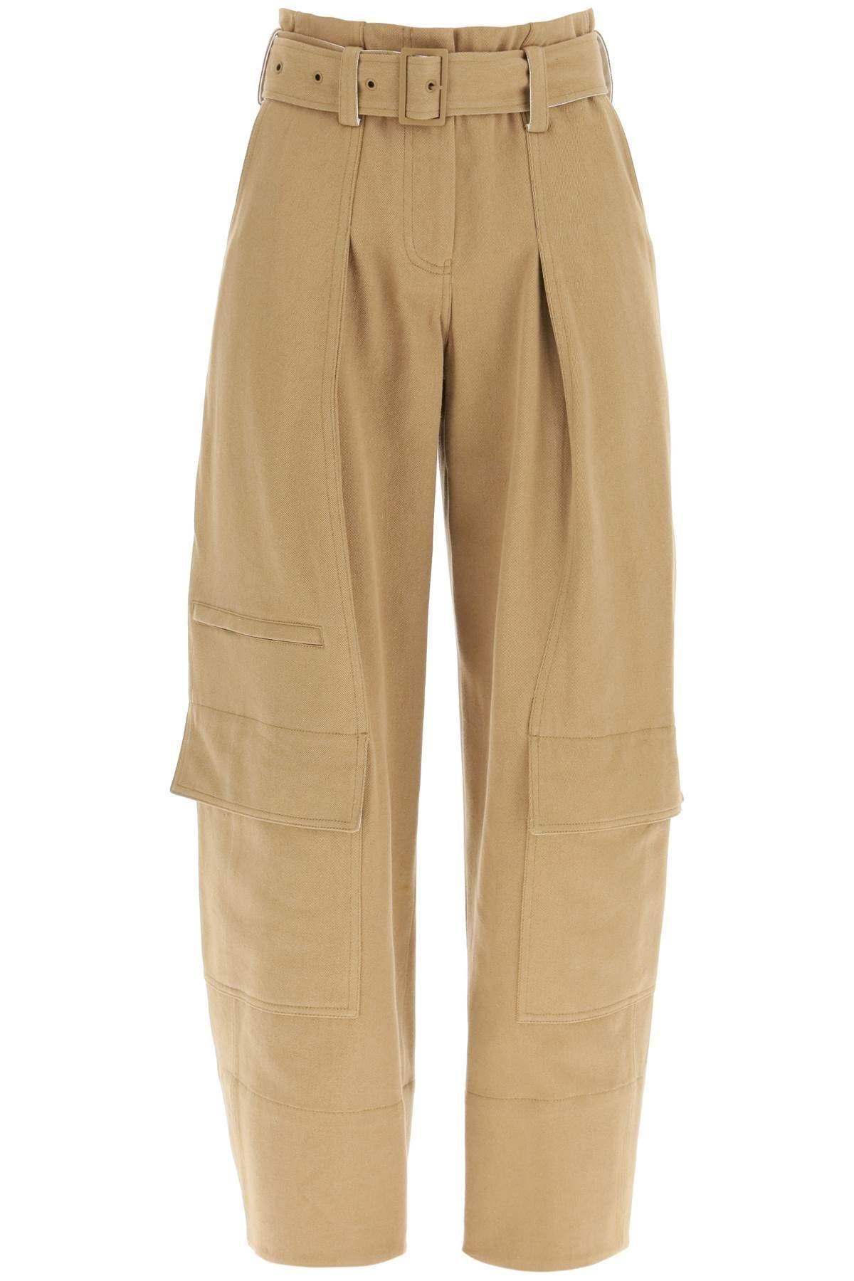 CARGO PANTS WITH MATCHING BELT - 1