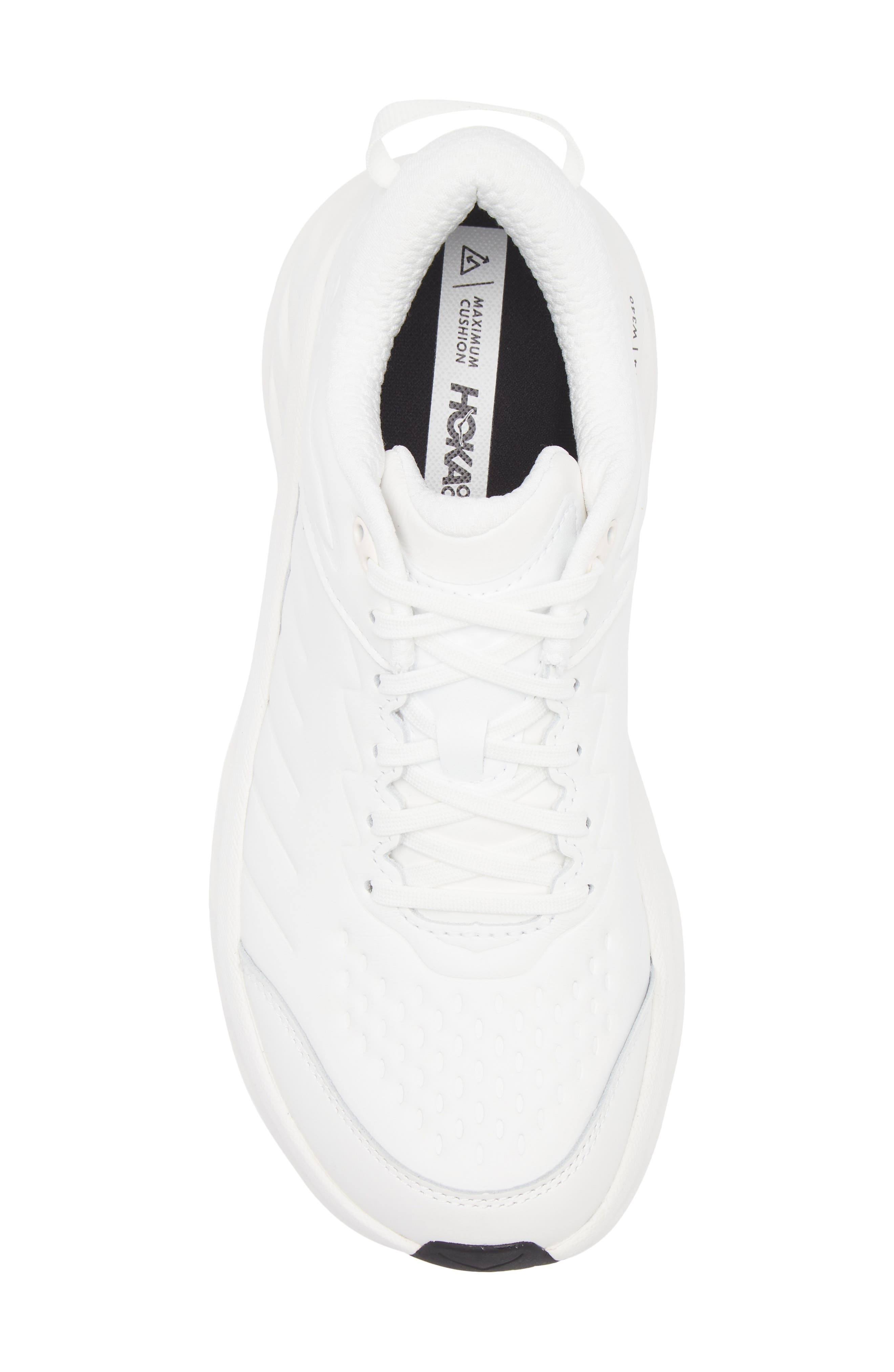 HOKA Bondi SR Water Resistant Running Shoe in Frost /Frost at Nordstrom - 5