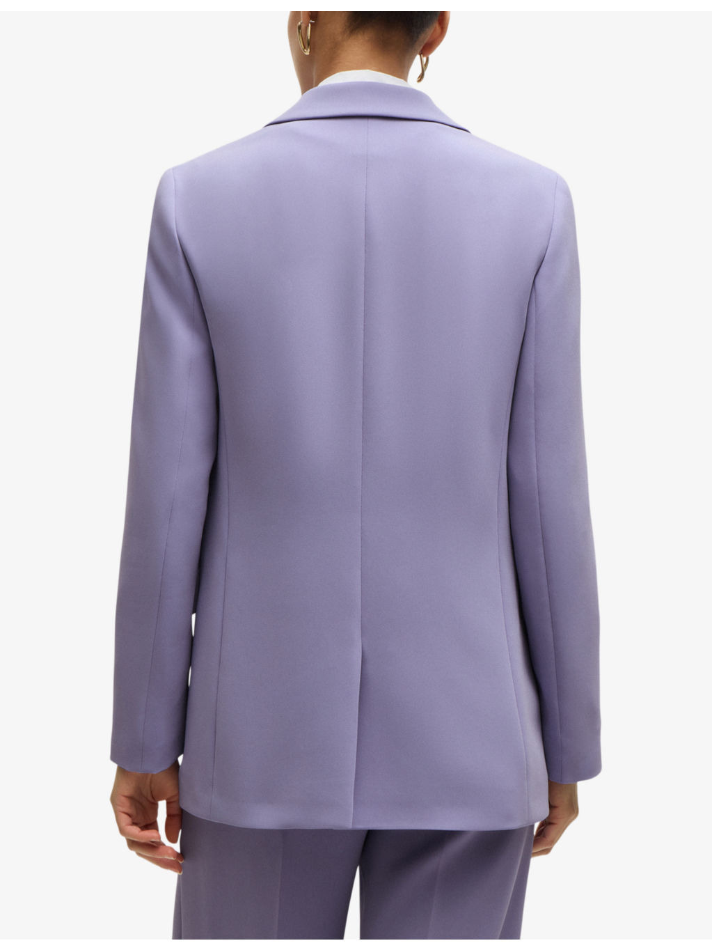 Regular-fit single-breasted woven blazer - 4