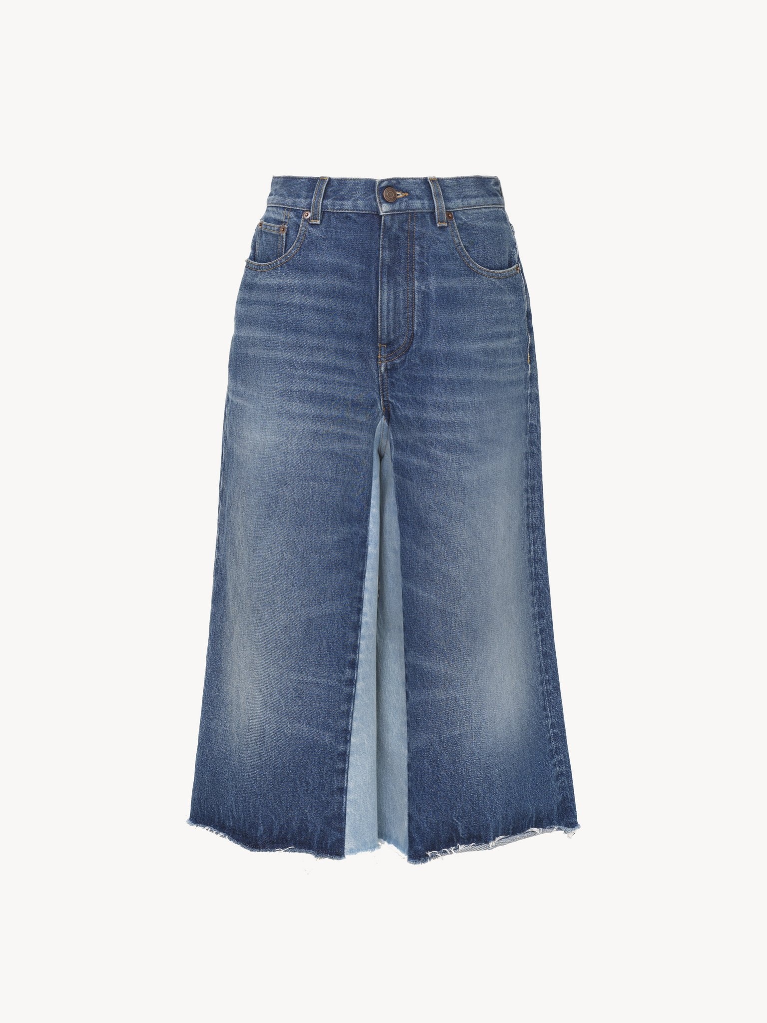 BERMUDA SHORTS IN DENIM PATCHWORK - 2