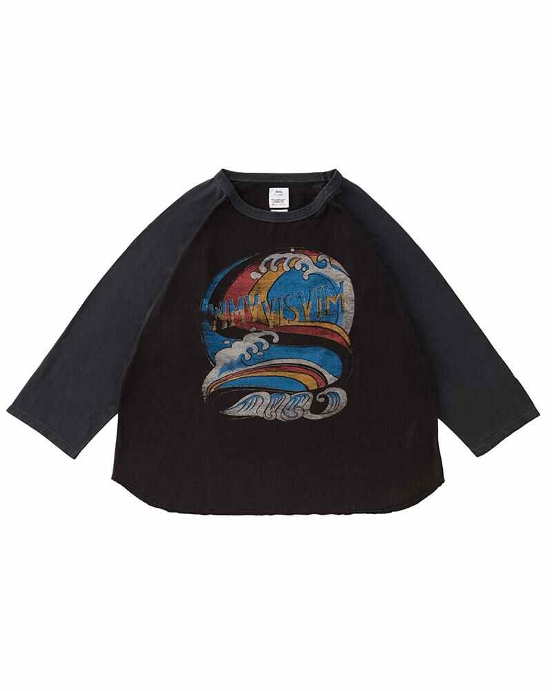 GRIDIRON TEE L/S DMGD BLACK - 1