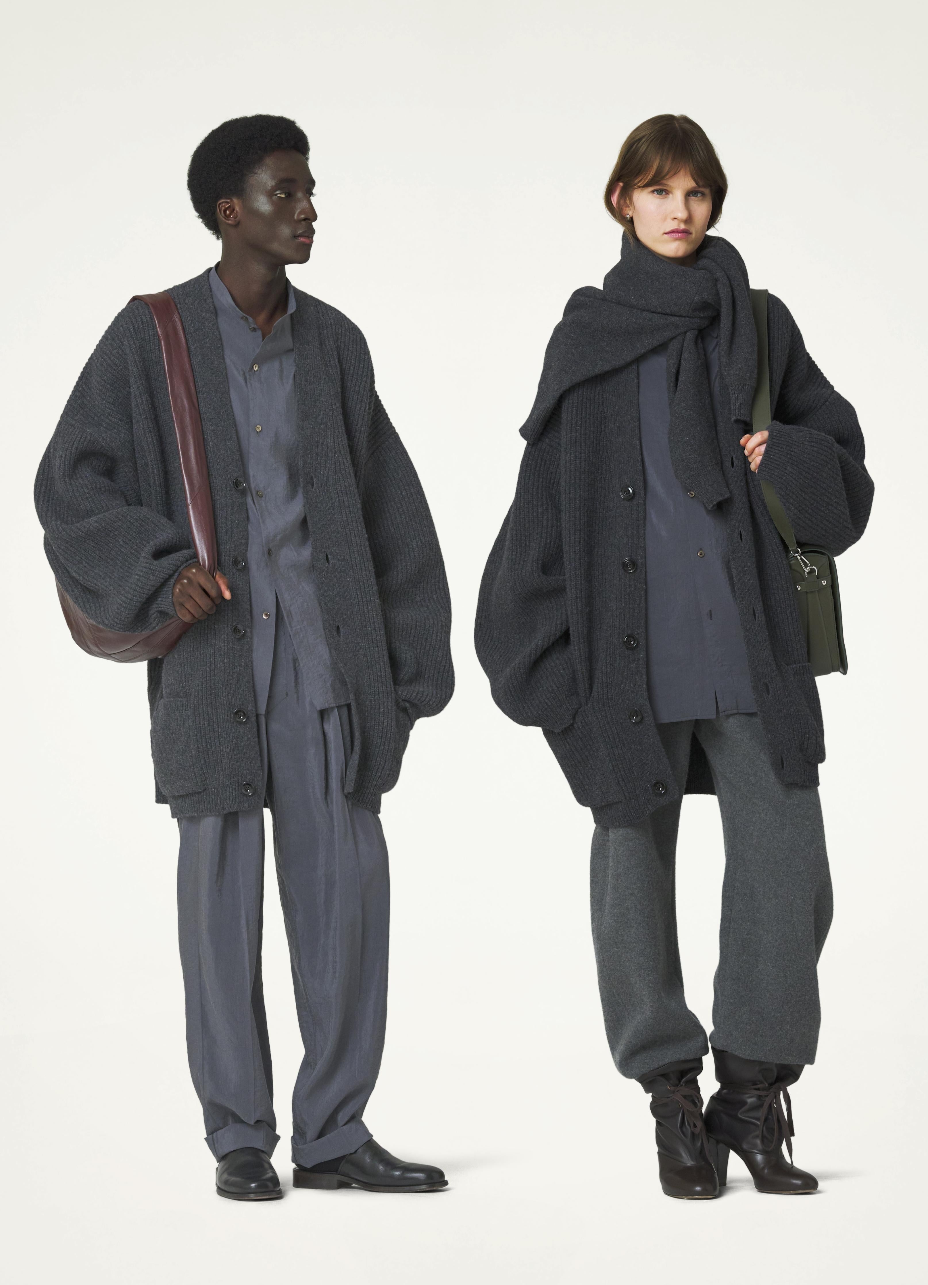 Lemaire FELTED CARDIGAN COAT | REVERSIBLE Lemaire FELTED CARDIGAN COAT | REVERSIBLE