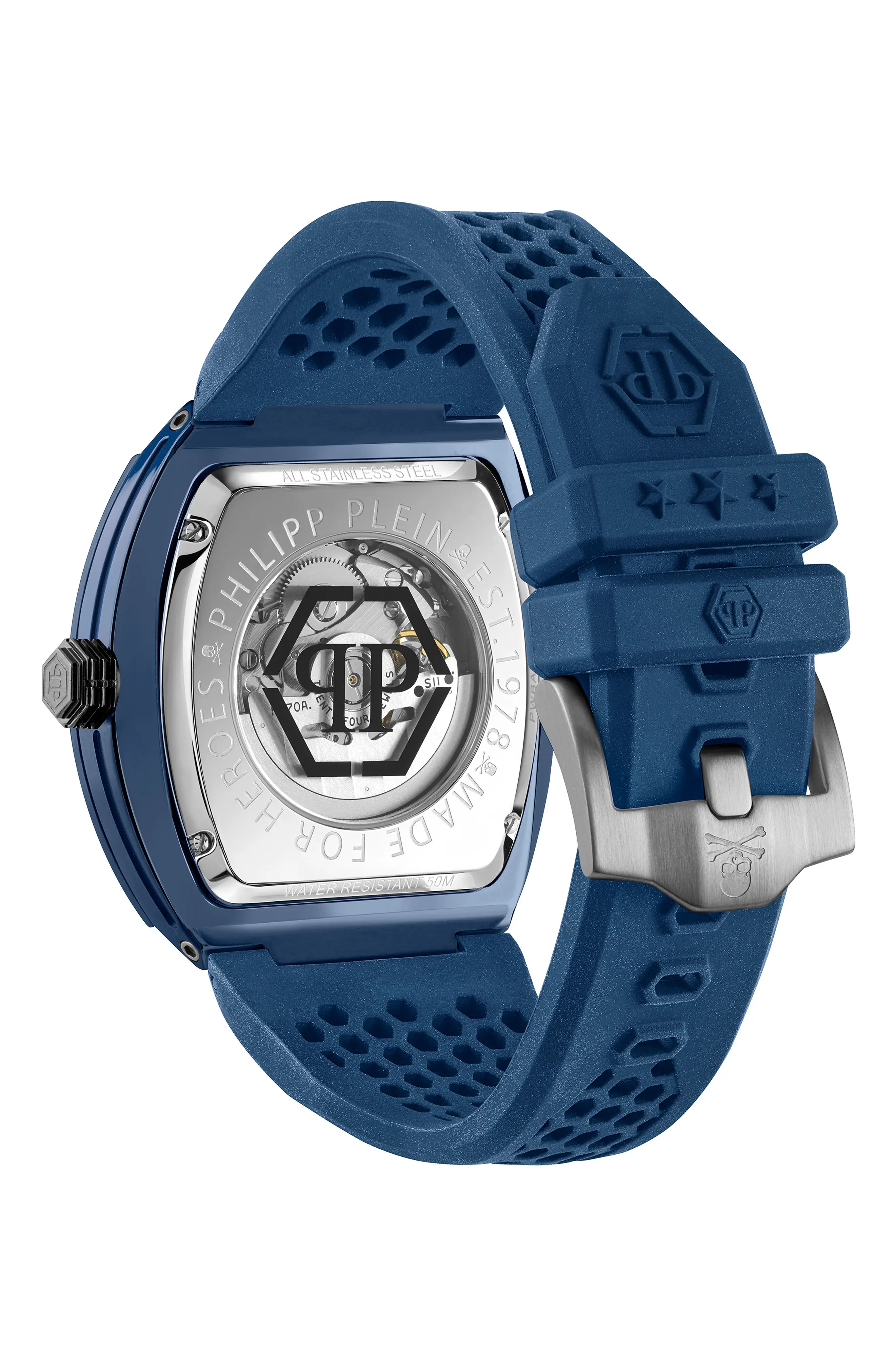 The $keleton Ceramic Silicone Strap Watch, 44mm - 3