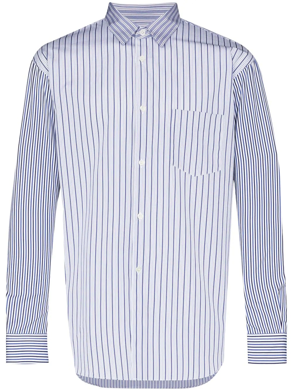 pinstripe long-sleeve shirt - 1