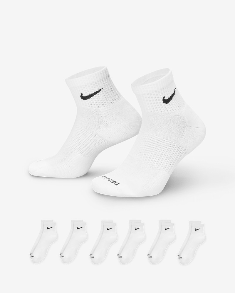 Nike Everyday Plus Cushioned Training Ankle Socks (6 Pairs) - 1