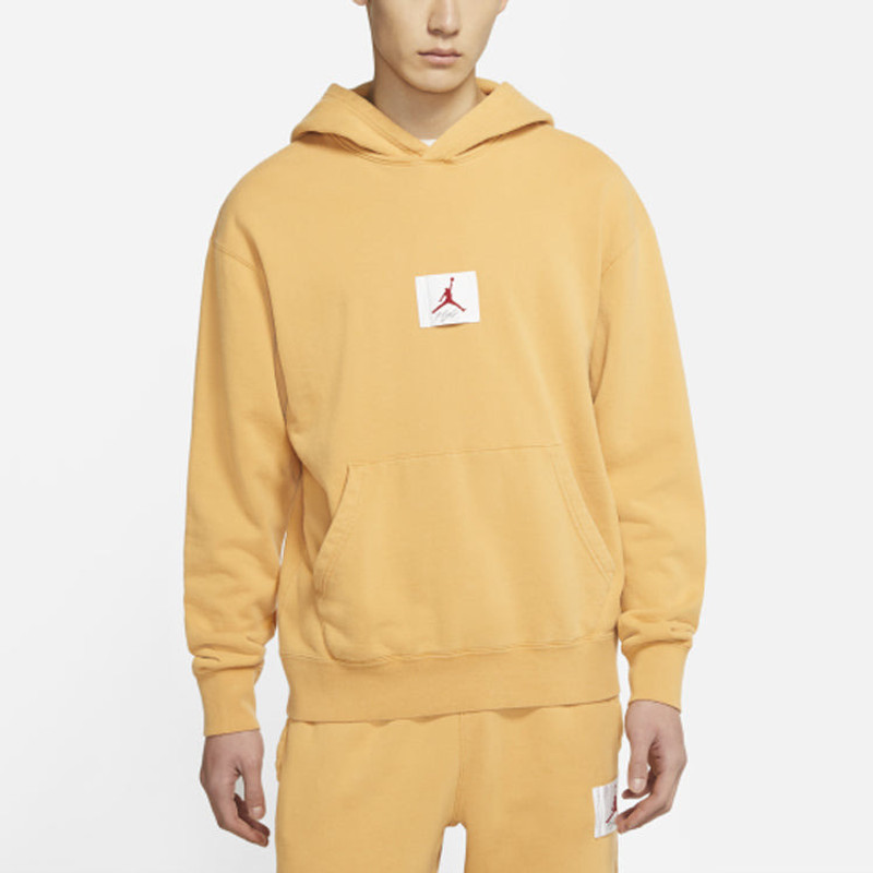 Jordan Air Jordan MENS Logo Print Long Sleeve Yellow CZ6094-217 outlook