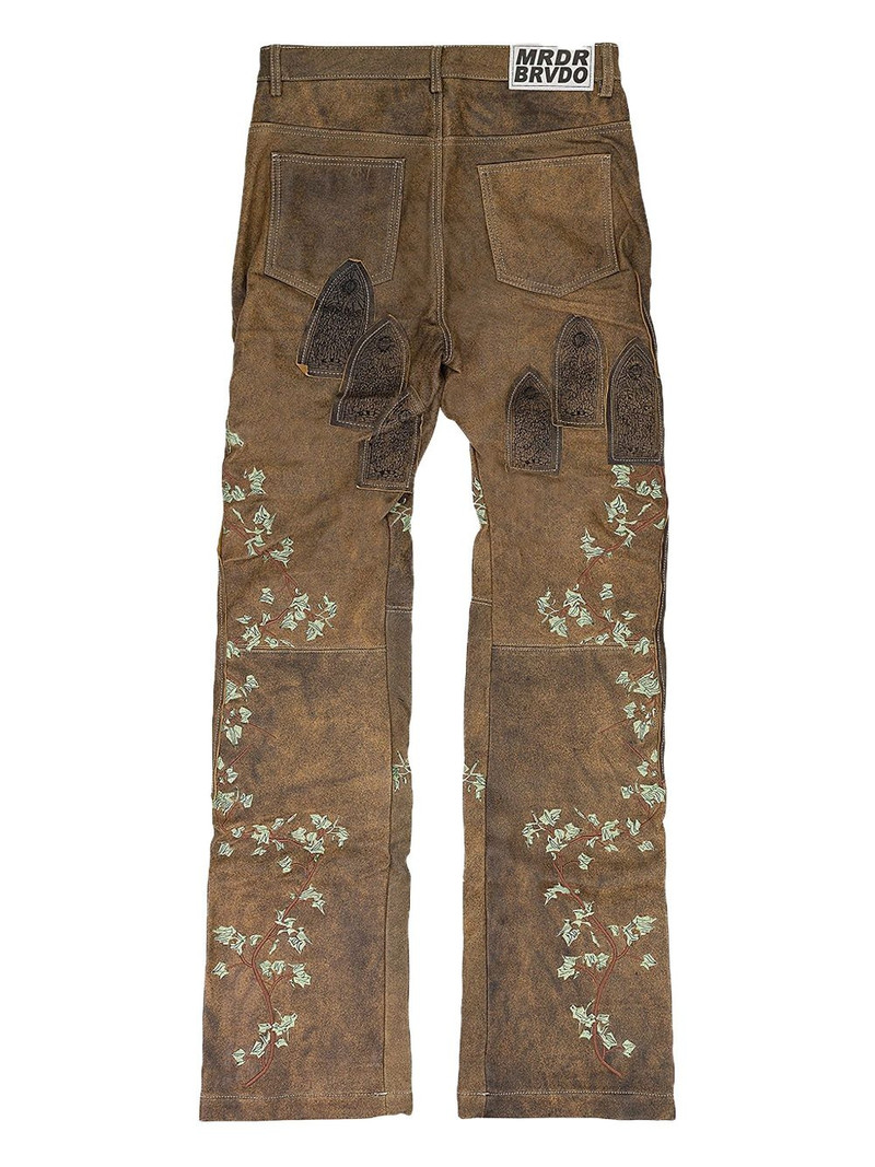 WHO DECIDES WAR patch-detailed trousers outlook