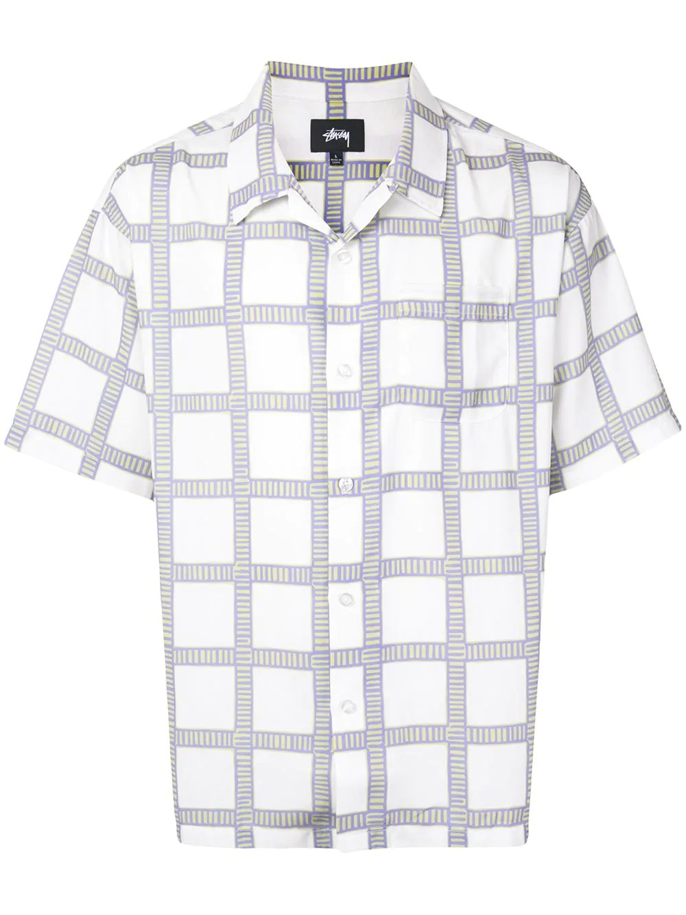 hand-drawn check shirt - 1