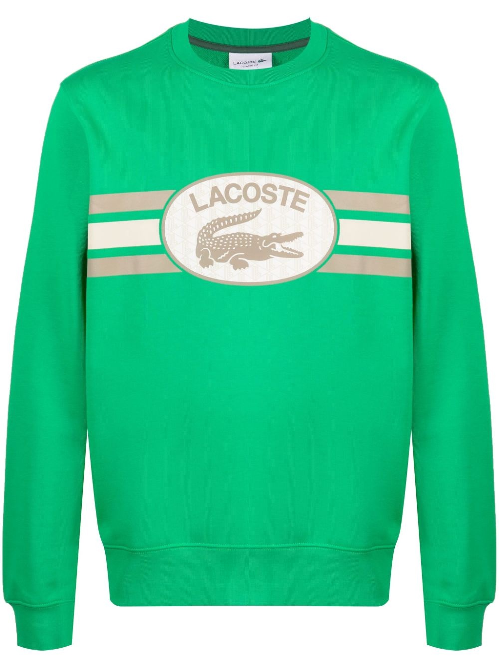 logo-print cotton sweatshirt - 1