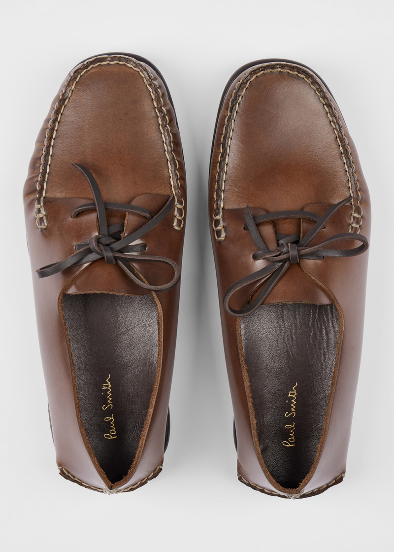 Brown Leather 'Truro' Shoes 5