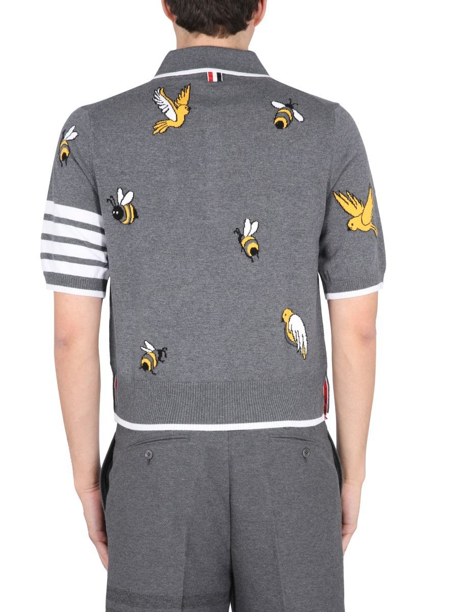 THOM BROWNE POLO BIRDS & BEES - 3