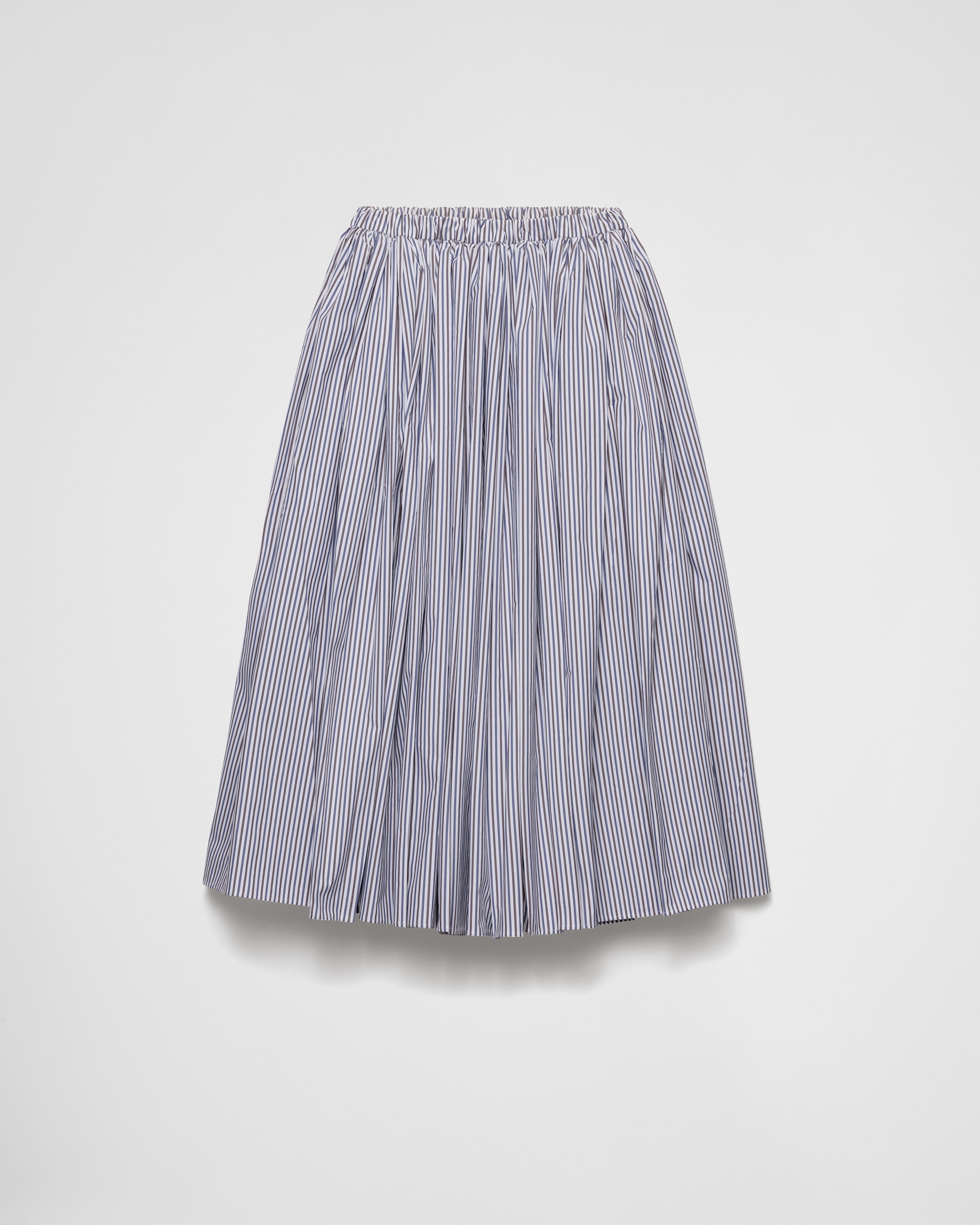 Prada Striped poplin skirt | REVERSIBLE