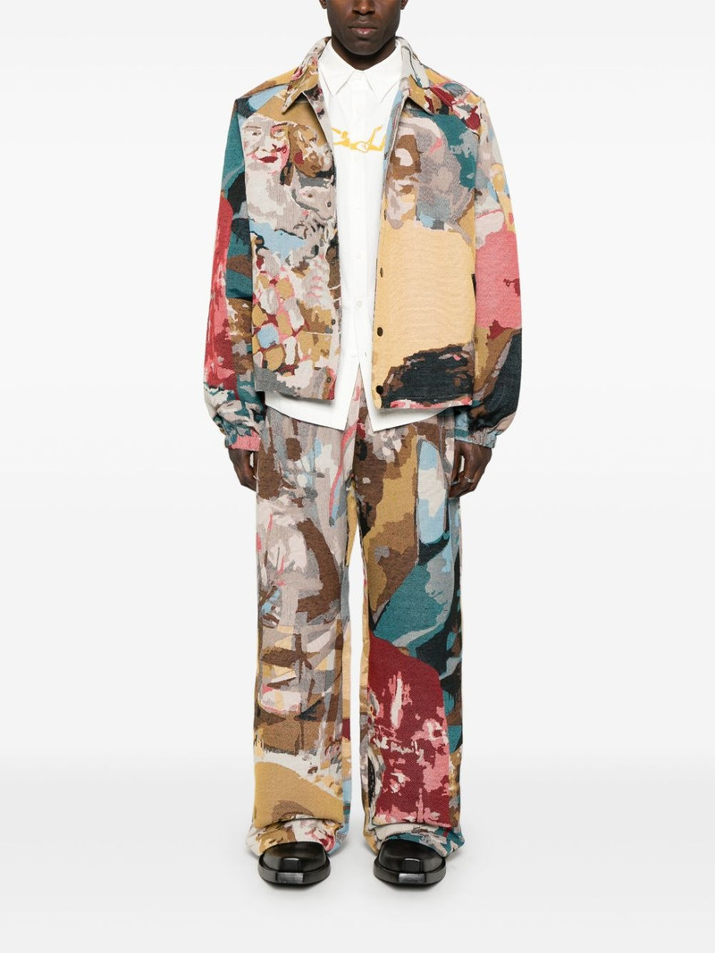 KidSuper jacquard-paintings trousers outlook