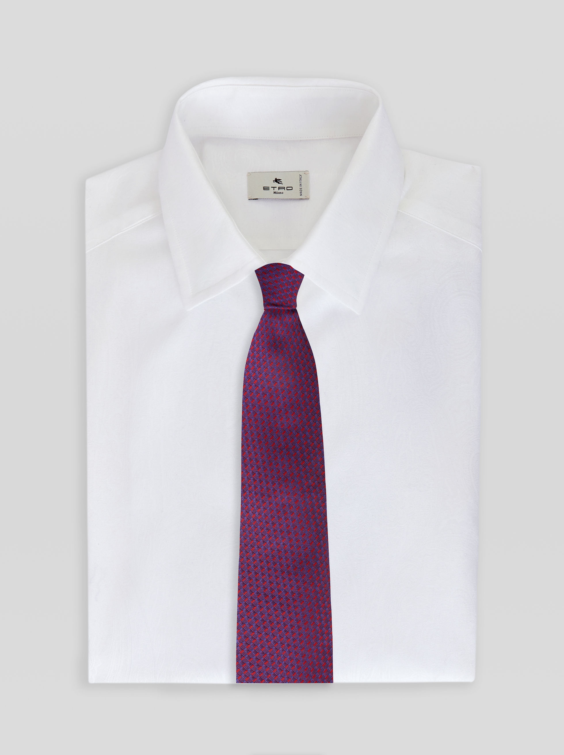 TWO JACQUARD FABRICS TIE - 2