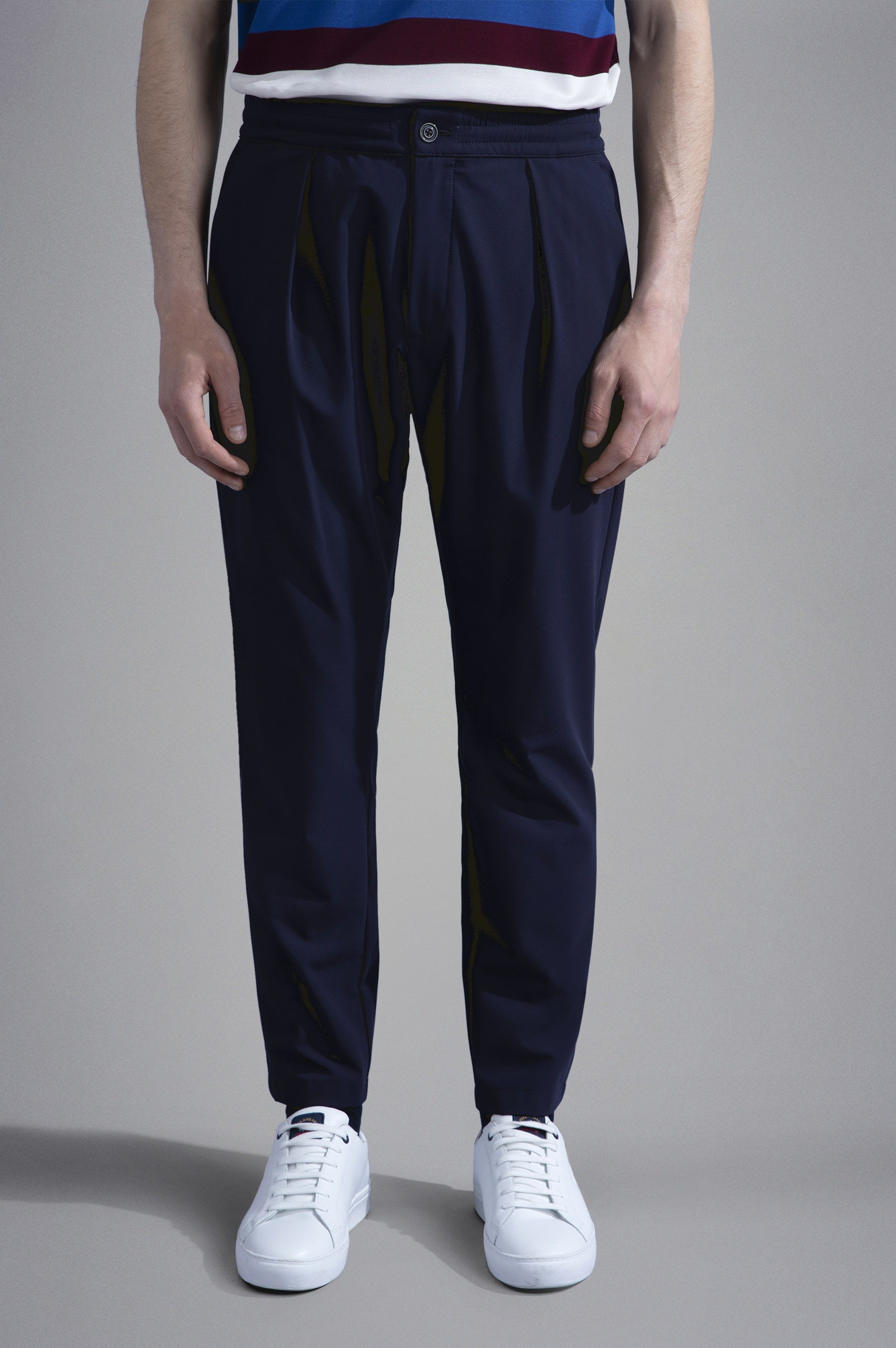 STRETCH NYLON TROUSERS WITH DRAWSTRING - 6