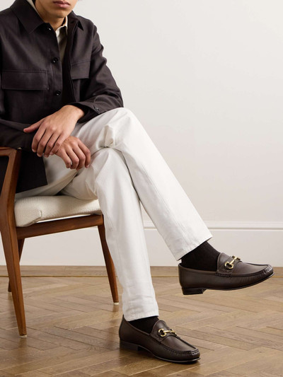Brunello Cucinelli Horsebit Full-Grain Leather Loafers outlook