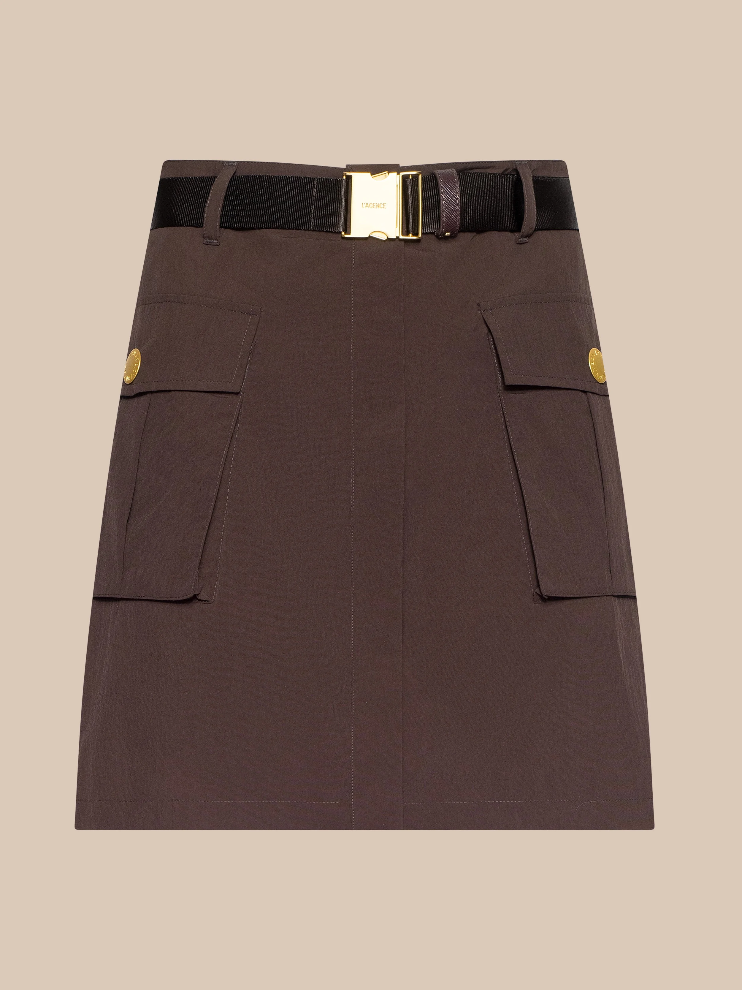 Norene Nylon Mini Skirt - 1