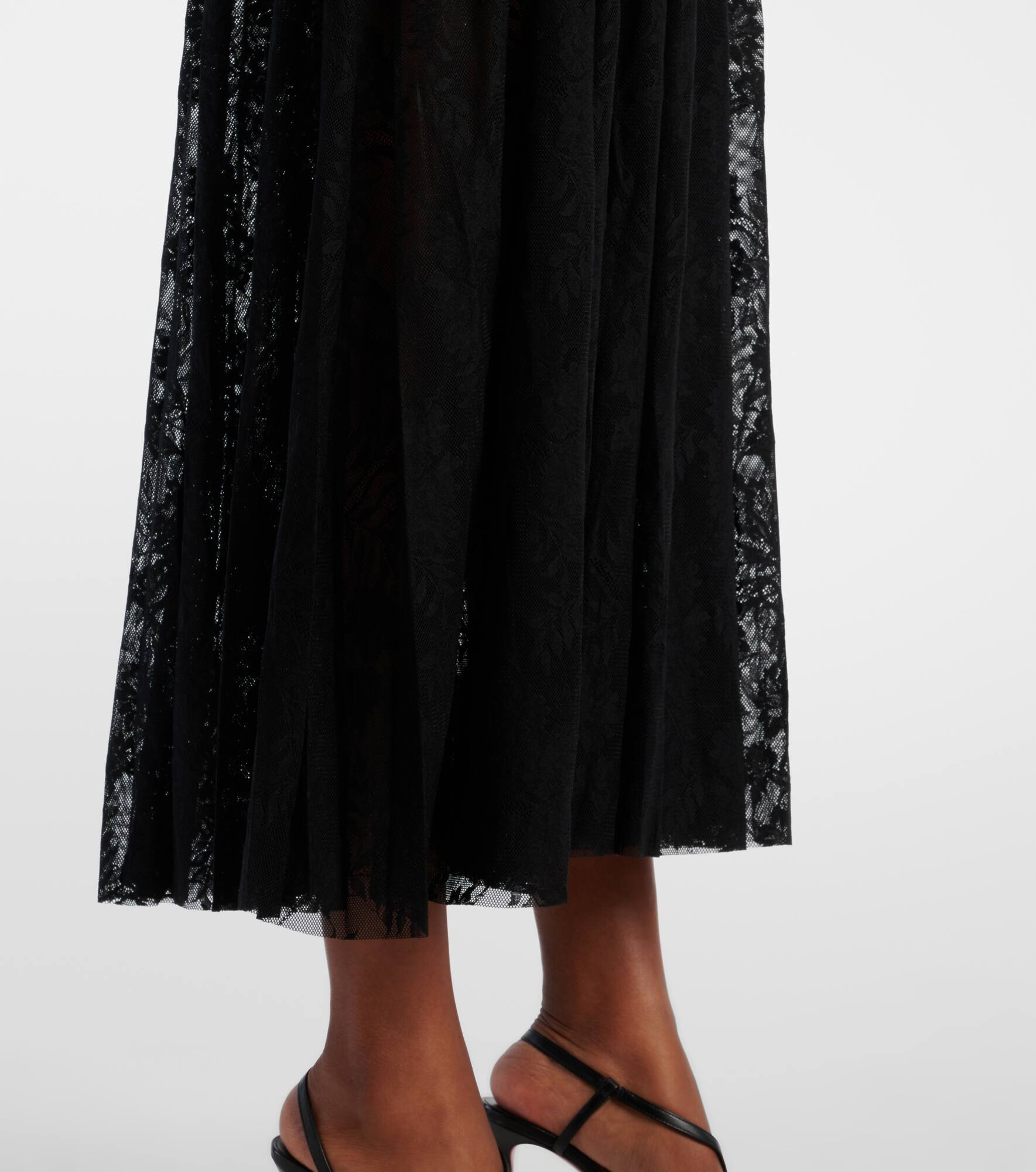 Floral lace slip dress - 5