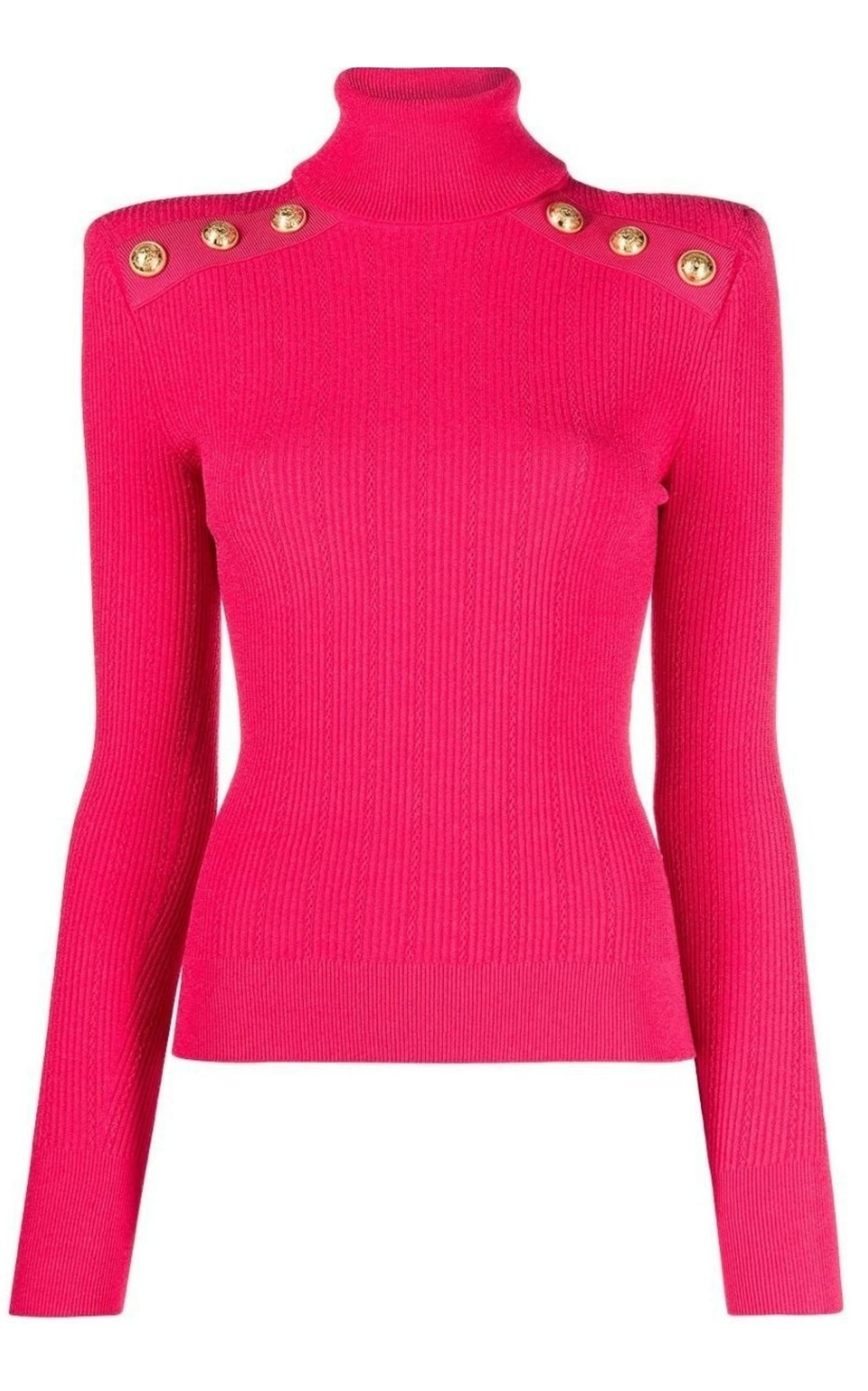 Rib-knit Turtleneck Jumper - 1