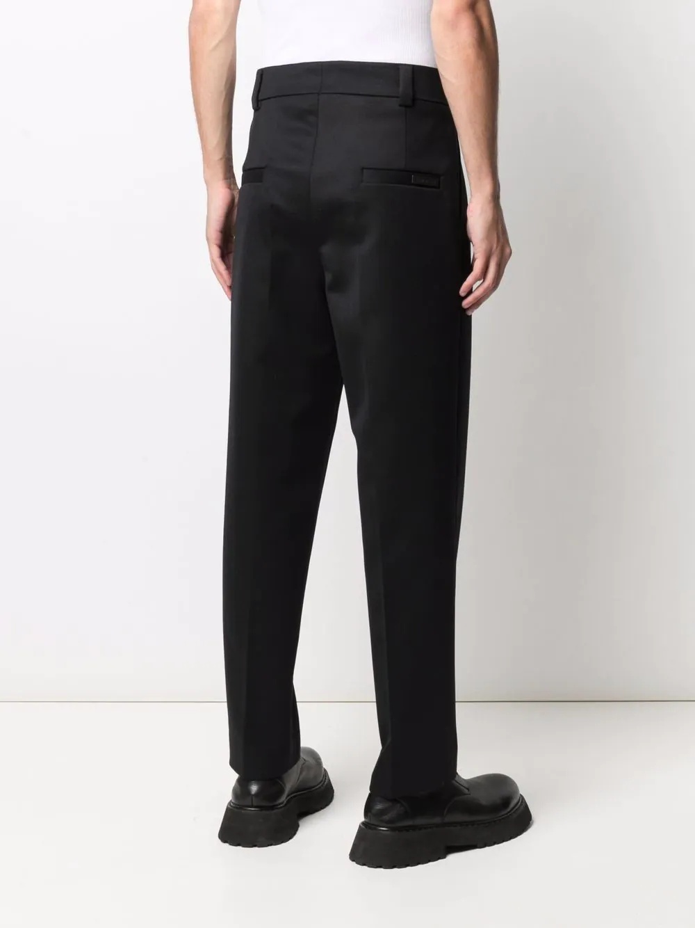 pleated detail tailored trousers - 4