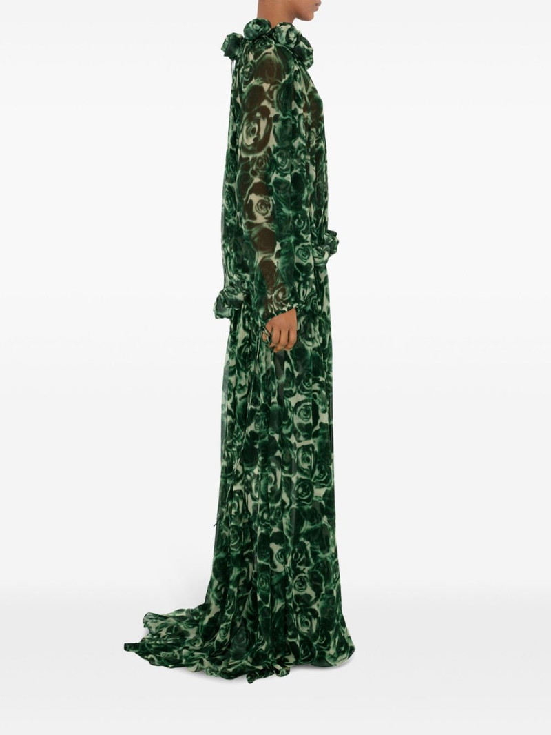 rose silk maxi dress 3