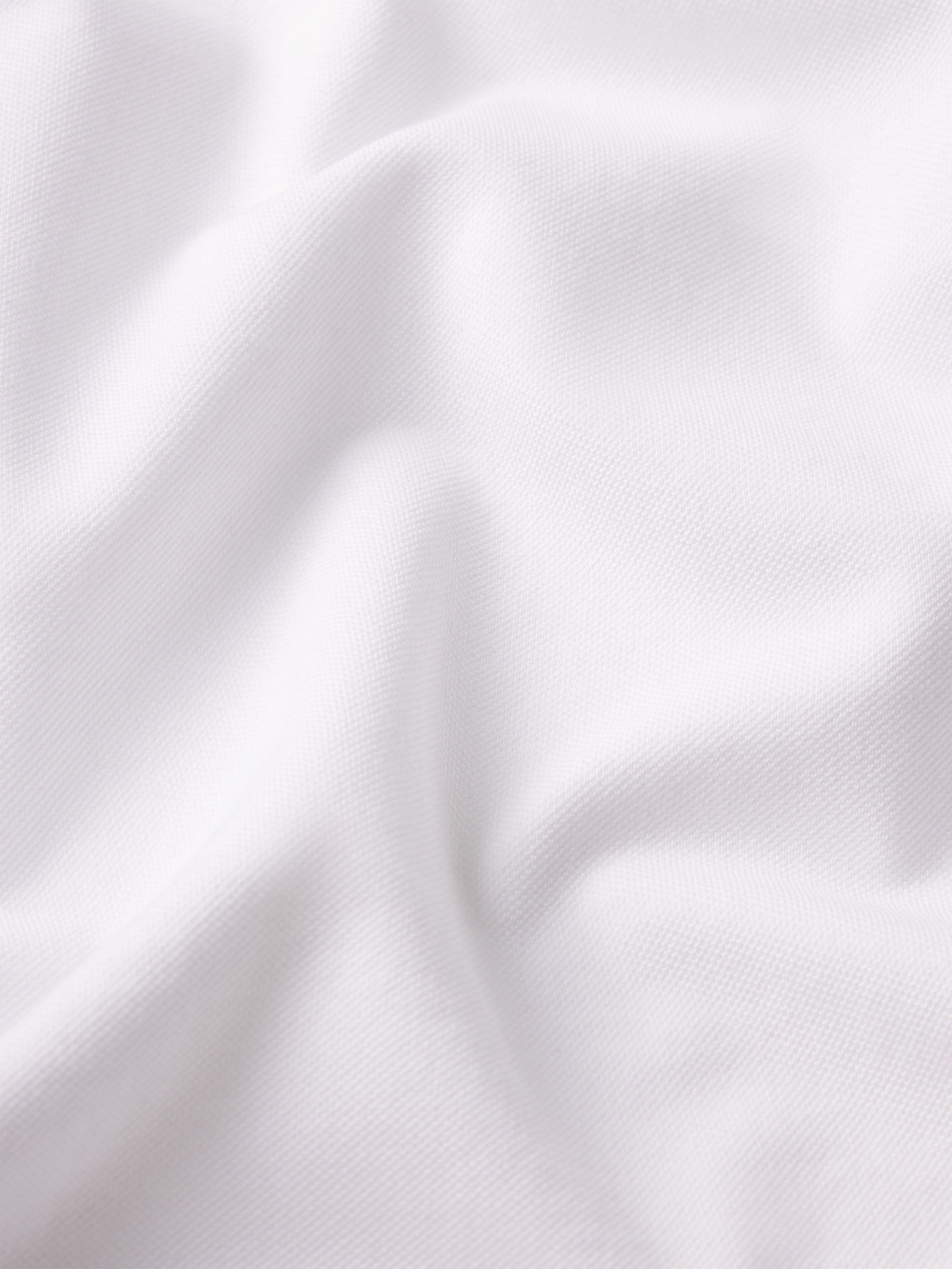 Light Pique Polo in White - 3