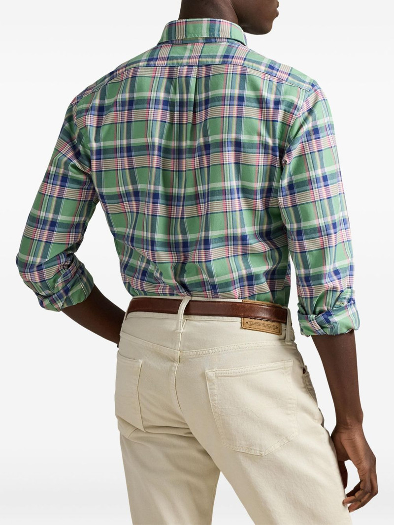 plaid-pattern cotton shirt 4