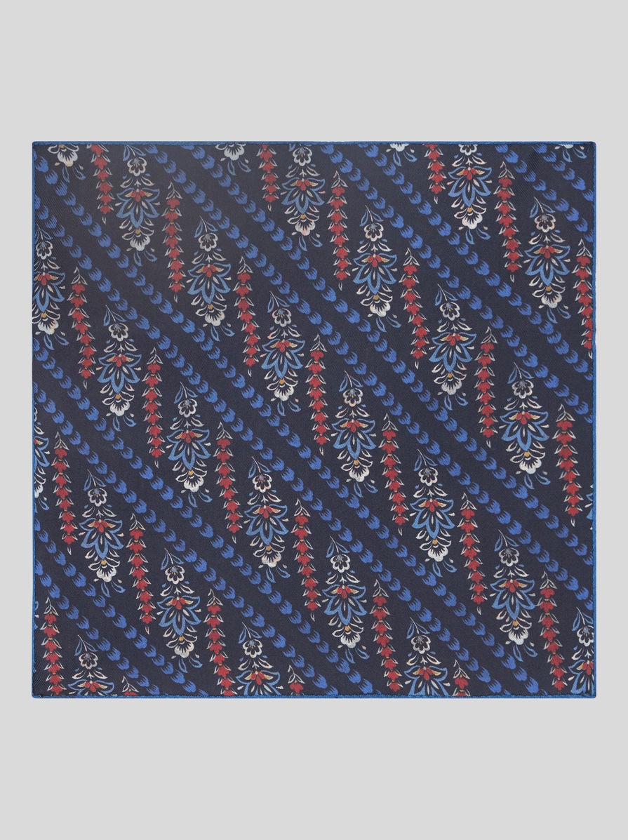 FLORAL PAISLEY POCKET SQUARE - 3