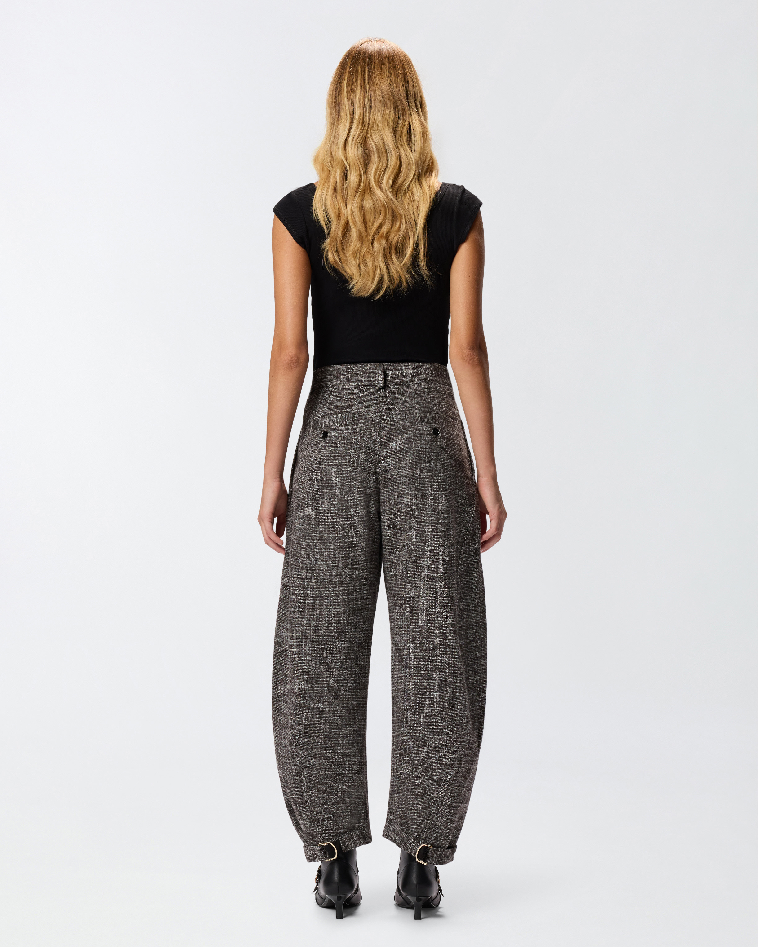 FLANNEL BALLOON TROUSERS - 4