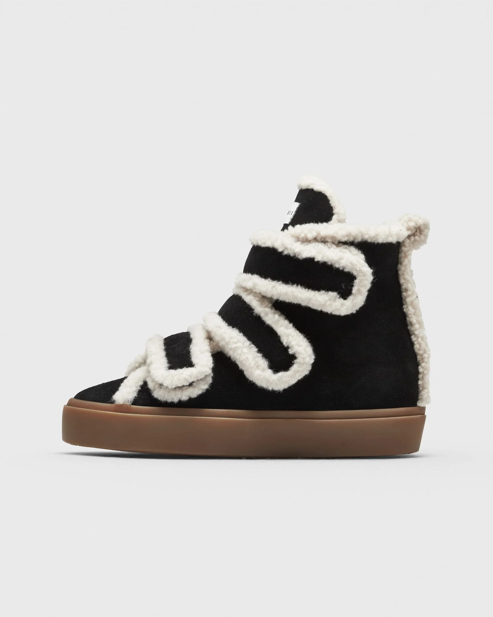 SHEARLING VELCRO WEDGE - 1