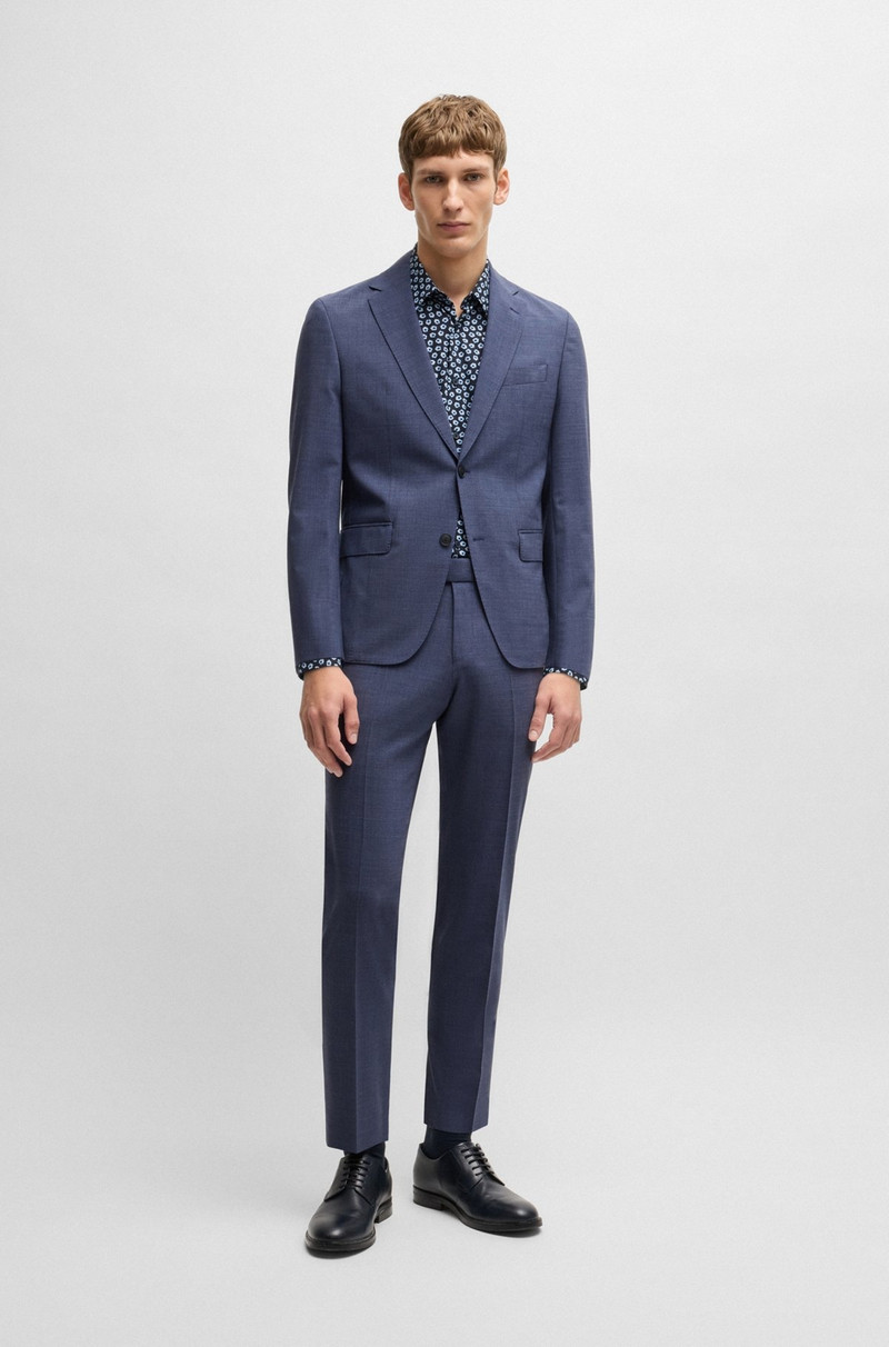 BOSS SLIM-FIT SHIRT IN FLORAL-PRINT PERFORMANCE-STRETCH JERSEY outlook